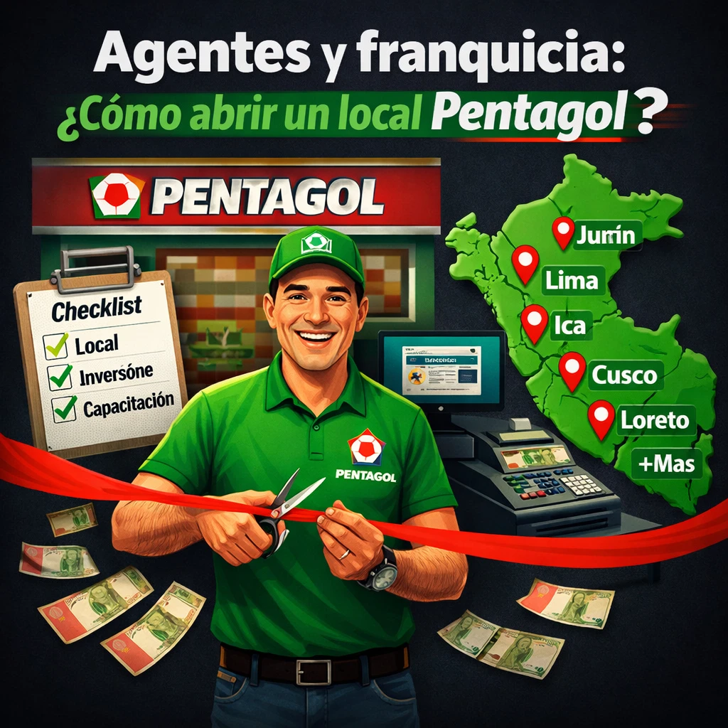 Pentagol agentes y franquicia para abrir un local en el Perú